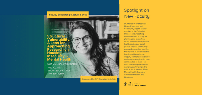 Dr. Marisa Westbrook as part of the Faculty Scholarship Lecture Series