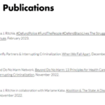 Interrupting Criminalization publication website