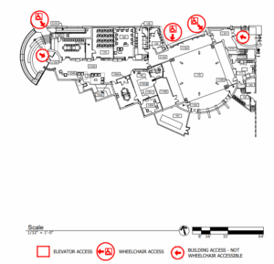 ADA Accessible Entrances to Smith Memorial Student Union