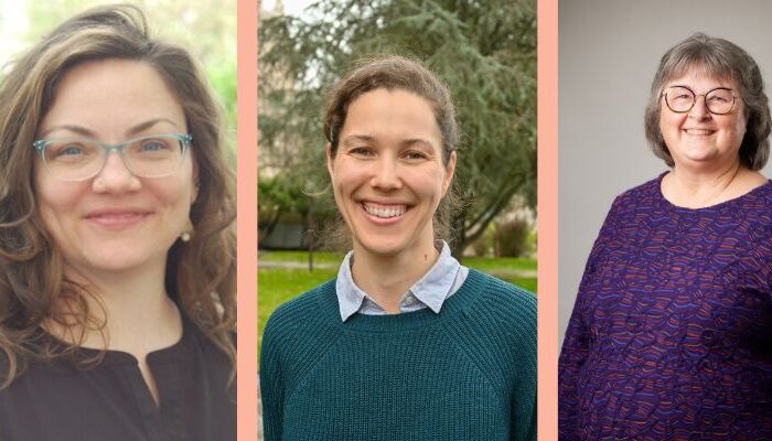 OHSU-PSU School of Public Health Director of Applied Learning Jamie Jones, Assistant Professor of Health Promotion and Community Health Hannah Cory, and retired School of Public Health faculty member Debbie Kaufman