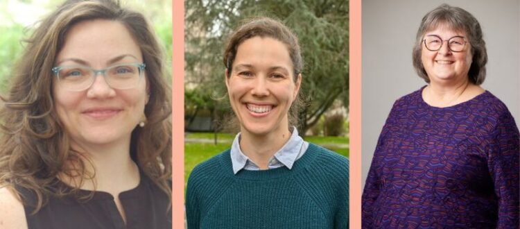 OHSU-PSU School of Public Health Director of Applied Learning Jamie Jones, Assistant Professor of Health Promotion and Community Health Hannah Cory, and retired School of Public Health faculty member Debbie Kaufman
