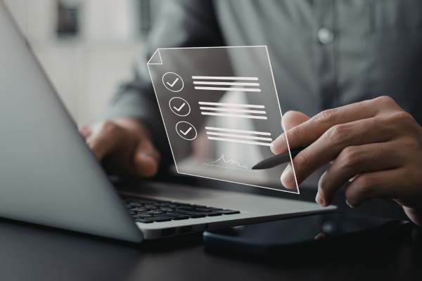 New OHSU-PSU School of Public Health Graduate student reviewing their onboarding checklist on their laptop
