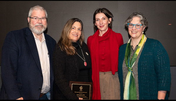Jodi Lapidus, Ph.D, Charlie Roscoe, Ph.D., and OHSU-PSU School of Public Health Dean Paul K. Halverson, DrPH, MHSA, FACHE