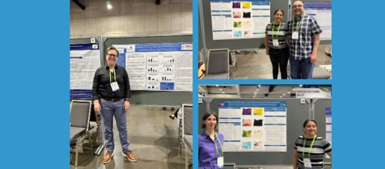 SPH Cesar Cristancho Rojas, Sofia Chapela Lara, Charlotte Roscoe, and Kristi Tredway presenting their cancer prevention and cancer screening research at the American Association for Cancer Research (AACR) 2026 Annual Meeting