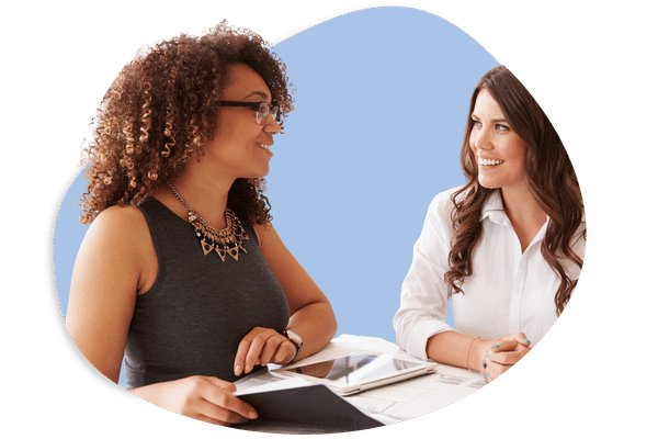 Two public health researchers discussing public health beliefs and values in Oregon